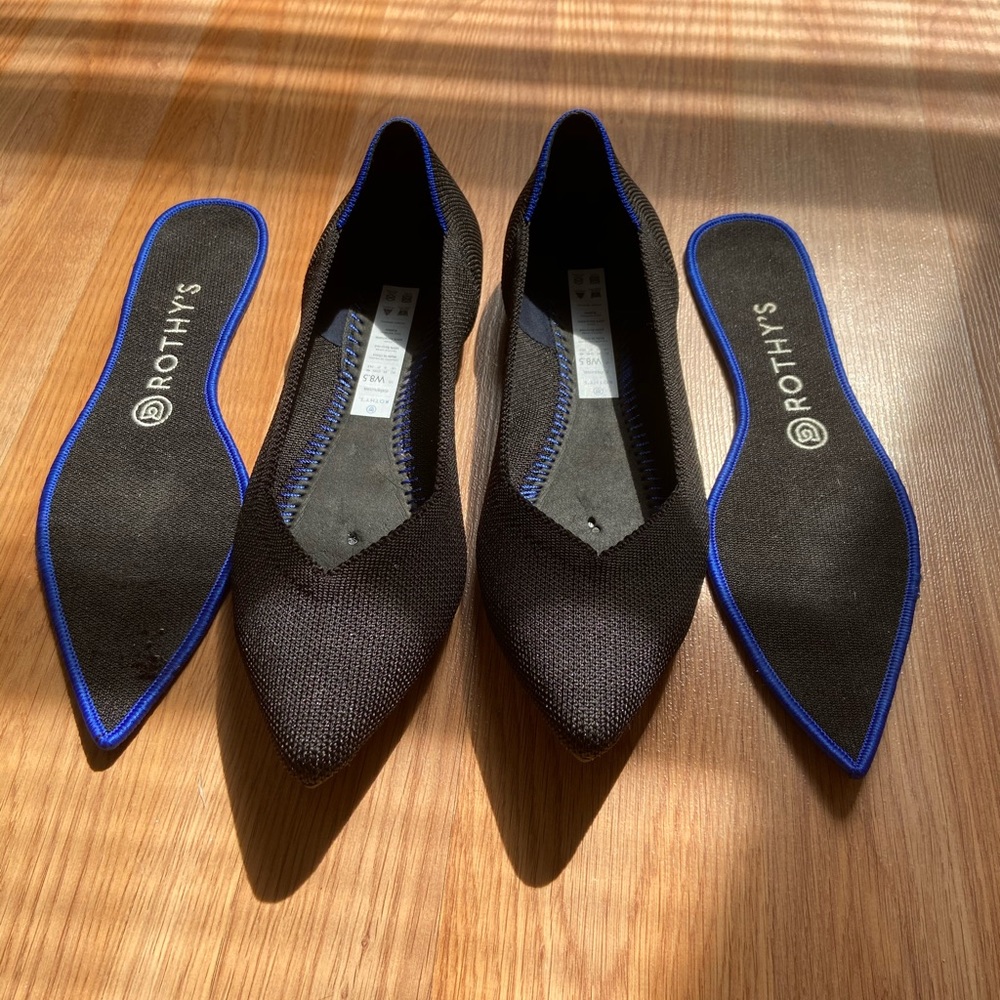 Rothy’s The Point size 8.5 in black
